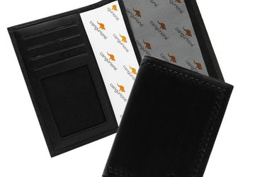 A leather cover for driver's license CANGURIONE 3307-001 DP Black