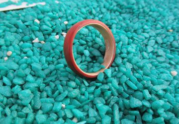 Red ring , Padauk , Bentwood ring , Redwood ring , Women ring , Nature jewelry , reclaimed wood , Proposal ring , Handmade -Free shipping-