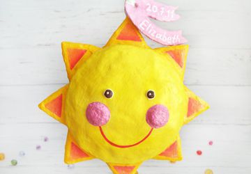 Sun Ornament, new born girl gift
