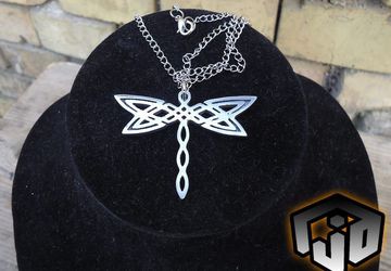 Dragonfly Necklace - Silver Dragonfly Necklace - Dragonfly Pendant - Dragonfly Jewelry