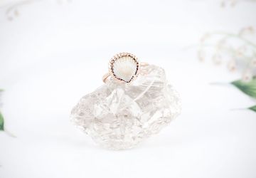 Copper Sea Shell Ring Size 6 1/4