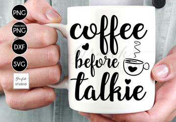 Coffee before talkie SVG File