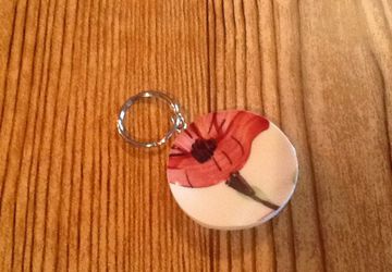 Broken China key ring