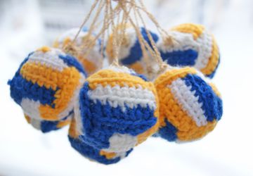 Christmas balls "Volleyball"