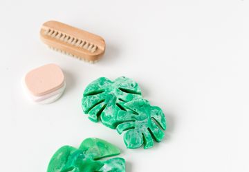 DIY Swiss Cheese Leaf Soaps