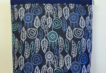 Textile bag "Foliage" (blue).
