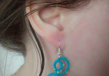 Earrings "Seawave"
