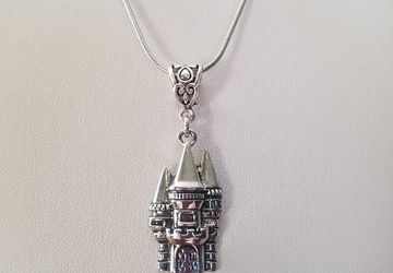 Princess Tower Necklace /Whimsical Princess Necklace/Fairytale Jewelry/Fairytale Pendant/Fantasy Necklace/Fairytale Princess