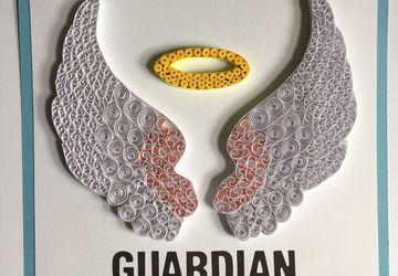 Angel wings, Memorial gift, Quilling wall art, Nursery decor, Fairy wings, Sympathy gift