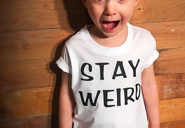 STAY WEIRD T-Shirt • Unisex Kids T-Shirt • Multiple colors available!
