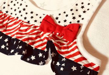 4 Toddler Patriotic T-Shirt Dress 100% Cotton with Free Shipping