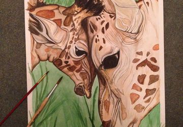 A painting "Giraffes"