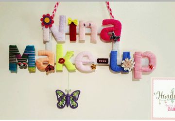 Handmade yarn letters