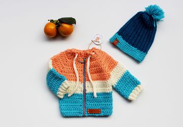 Crochet Baby set - Jacket and Hat