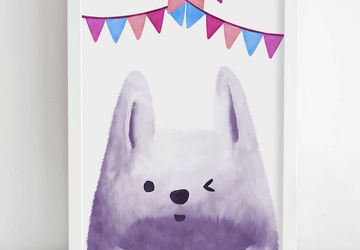 Bunny nursery, woodland nursery decor