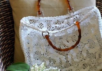 Handmade lacy bag