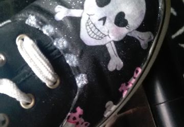 Skull canvas shoes