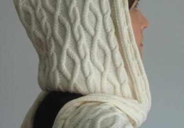 Crochet Hooded Scarf