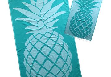 Turquoise Pineapple Turkish Towel @ Loopys