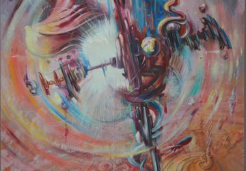 A picture "Teleportation is completing"