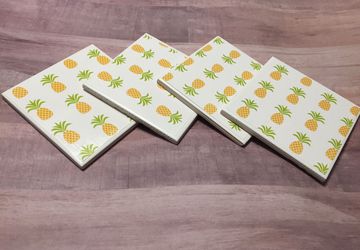 Pineapple coasters (set of 4)