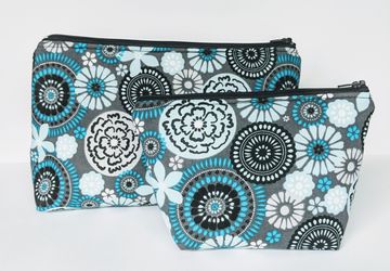 Matching Organizer Bags, Travel Bags, Travel Case, Zipper Bag, Flower Bag, Gift under 20