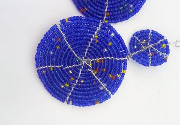 African beaded earrings