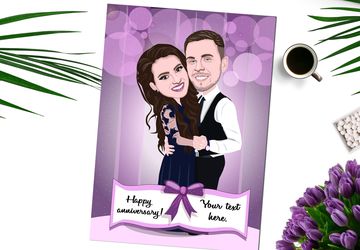 Custom Greeting Card - Illustrated From Your Photos