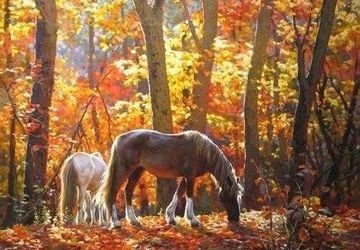 A painting "Horses"