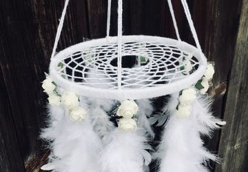 White mobile dreamcatcher
