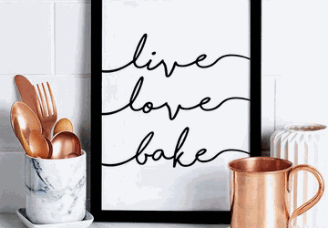Baking wall art, baking print