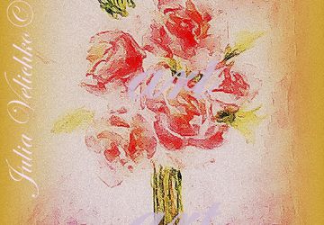 Roses watercolor painting