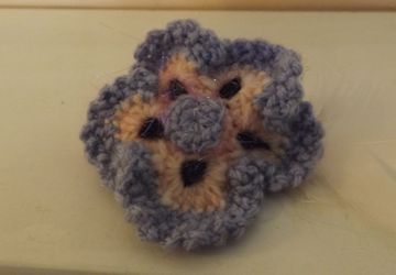 Beautiful crochet flower hair