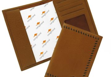 Passport cover CANGURIONE 3308-004 DP Tan