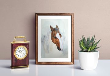 Horse wall art / watercolor horse lover gift /animal painting /horse portrait