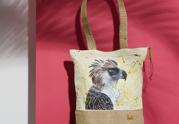 Philippine Eagle Agila Hand Painted Tote Bag