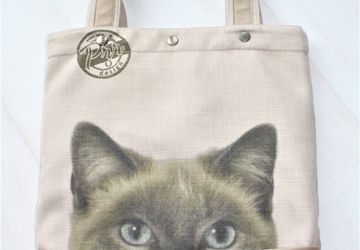 Handmade cat bag for women, daily bag with cute cat, Handmade cat gift, cat tote bag, shopping tote bag, cat bag, large shoulder bag