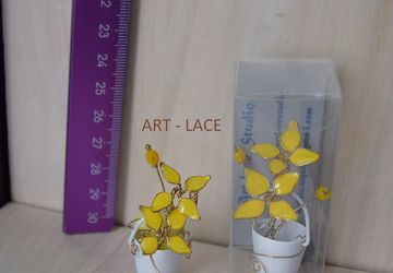 Refrigerator Magnet mini Ixora fridge magnets Red wedding Favors Teacher's Day gift Miniature Doll House Garden pot Art & Collectibles cute