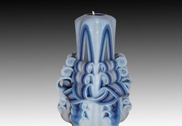 Unique handmade gift candle - Gift for him - Hand Carved candles - 5 inch/ 12cm