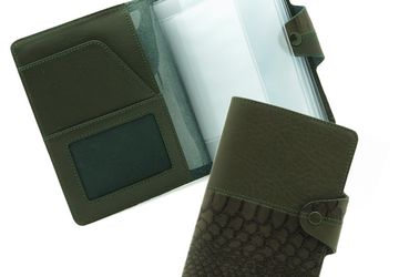 A leather cover for driver's license CANGURIONE 3341-026 DP ANC Olive