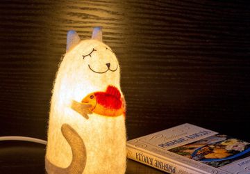 Felt lamp "Lucky Cat"