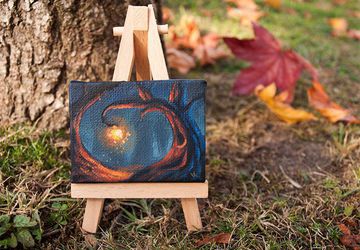 «Enchanted Forest II» mini oil painting