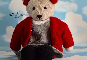 Hand crafted, one of a kind teddy bear - Chickpea.