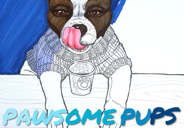 Pawsome Pups | Ready to Print Digital Coloring Book - 25 Unique Pages | Coloring for Adults and Kids | Dog Coloring Pages