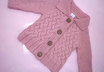 How to knit a cardigan for a kid
