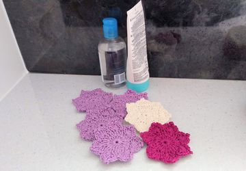 Lotus Shape Pure Cotton Face & Neck Scrubbies