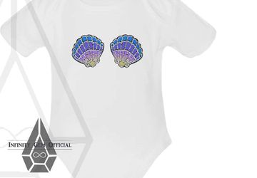 Organic Cotton Baby Mermaid Bodysuit