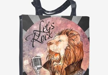 "Rock-n-roll king" shopping bag