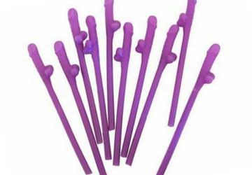 Grab Your Pack Of Purple Willy Straws From Pecka Products