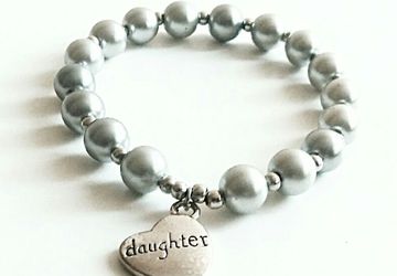 Daughter charm bracelet